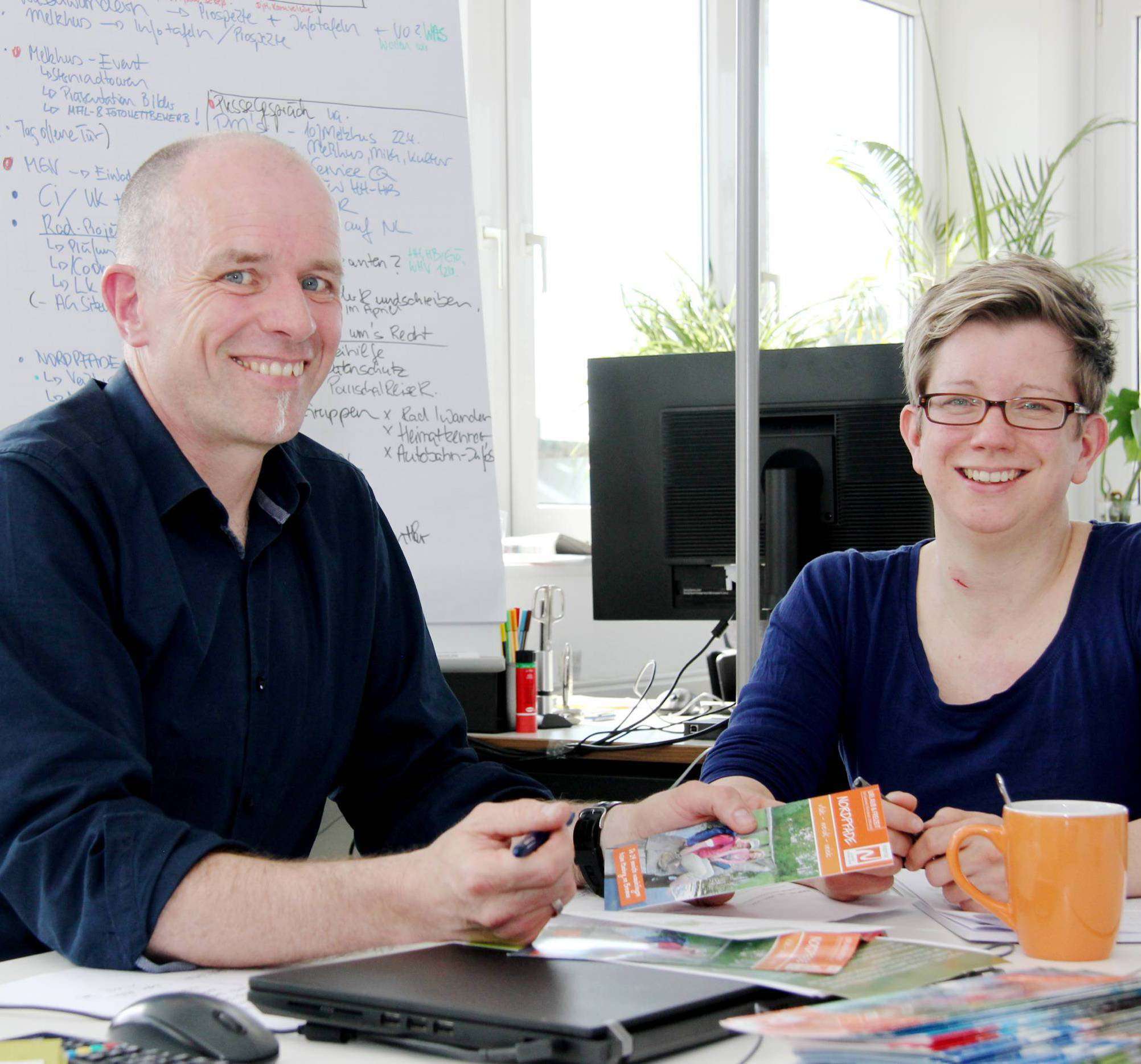 Udo Fischer und Petra Welz geben Einblick in die aktuellen Projekte des Tourow u2013 und wie es ist, an einem neuen Standort zu arbeiten. Foto: Nina Baucke