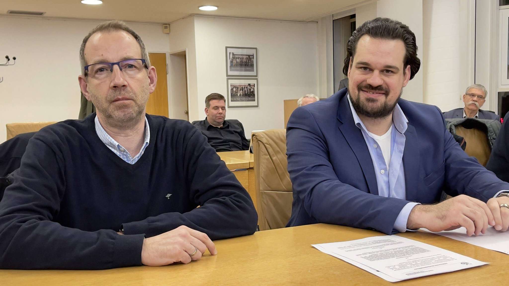 Marco Lill (Wir/l.) und Alexander Künzle (FDP) sind neu im Stadtrat.