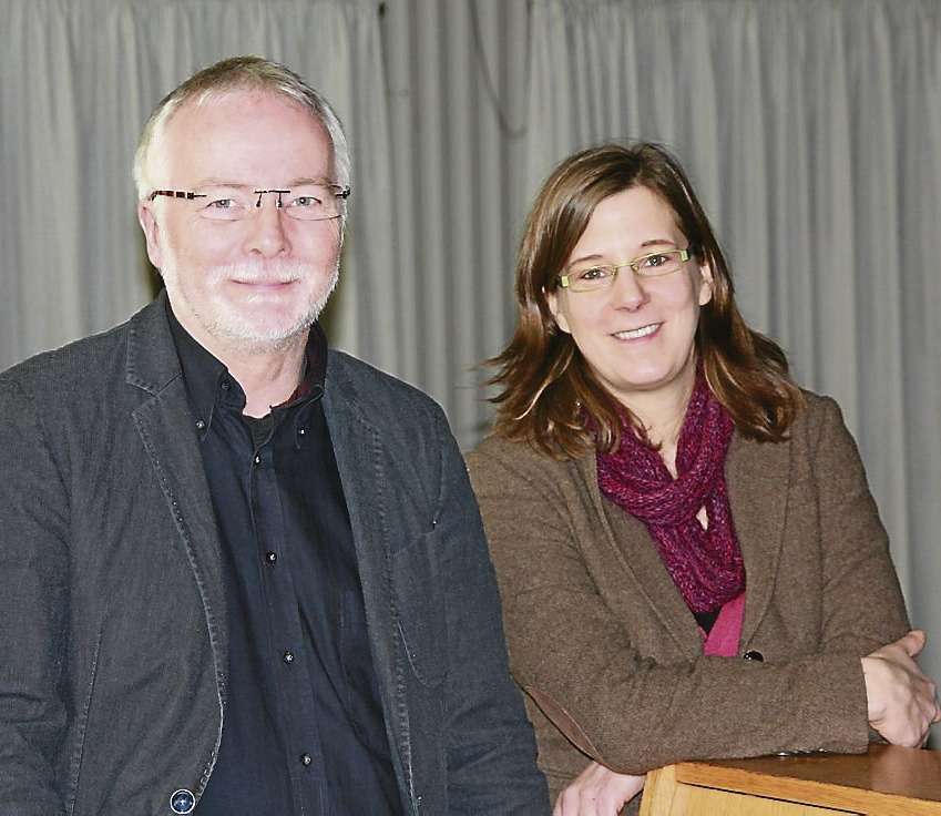 Die Musiker Karl-Heinz Voßmeier und Johanna Weigle
