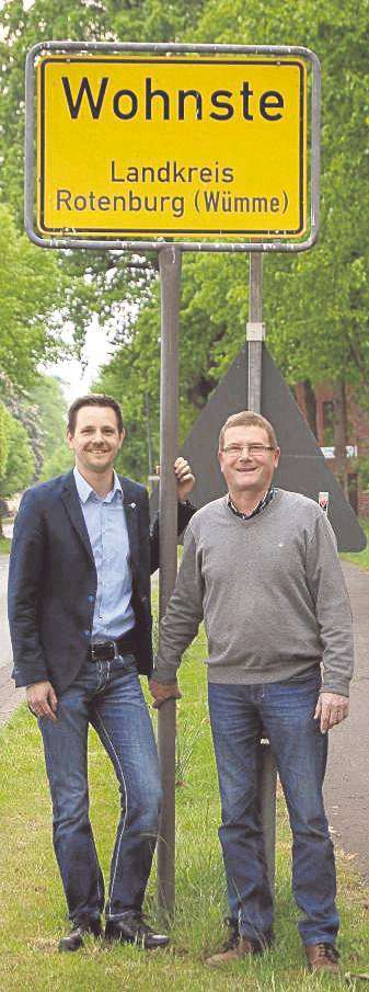 Hans-Dieter Klindworth (rechts) und Thomas Liburg kandidieren bei den Kommunalwahlen für die Dorfliste und wollen sich für einen 
