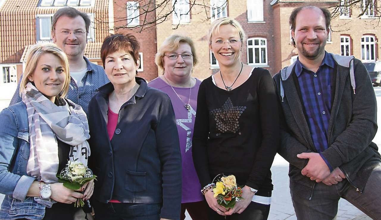 Cindy Baacke, Jörg Bröske, Bärbel Lattemann, Christine Falkenstein, Stefanie Rose und Konstantin Stolzenberg (von links) haben viel vor.