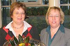Doris Weber (rechts) dankte Carola Schäfer 