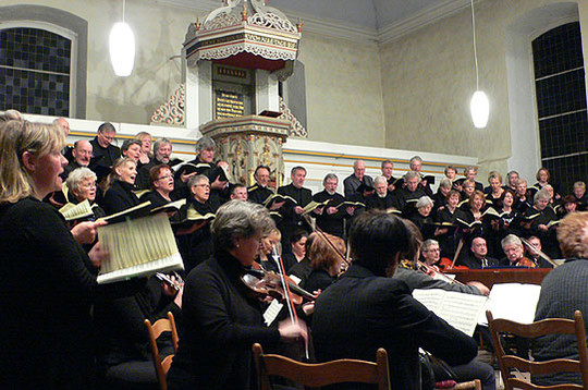 Der Konzertchor Wümme-Wieste präsentierte Händels Messias in der Sottrumer St.-Georgs-Kirche Foto: Lehmann